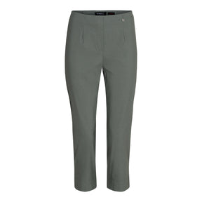 Robell Crop Trousers | Khaki Green - Wardrobe Plus