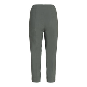 Robell Crop Trousers | Khaki Green - Wardrobe Plus