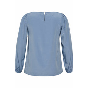 Kaffe Catja Blouse in Blue - Wardrobe Plus