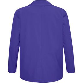 Kaffe Curve Blazer in Purple - Wardrobe Plus