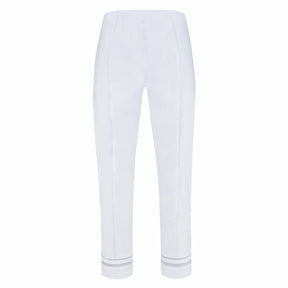 Robell Marie Ankle Grazer in White With Mesh Panels - Wardrobe Plus