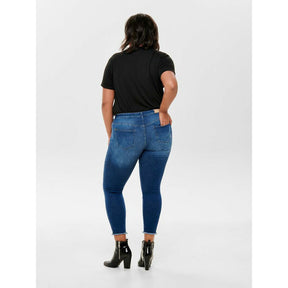 Only Carmakoma Distressed Skinny Jeans - Wardrobe Plus