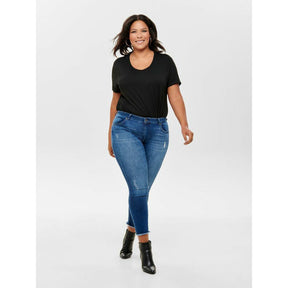 Only Carmakoma Distressed Skinny Jeans - Wardrobe Plus