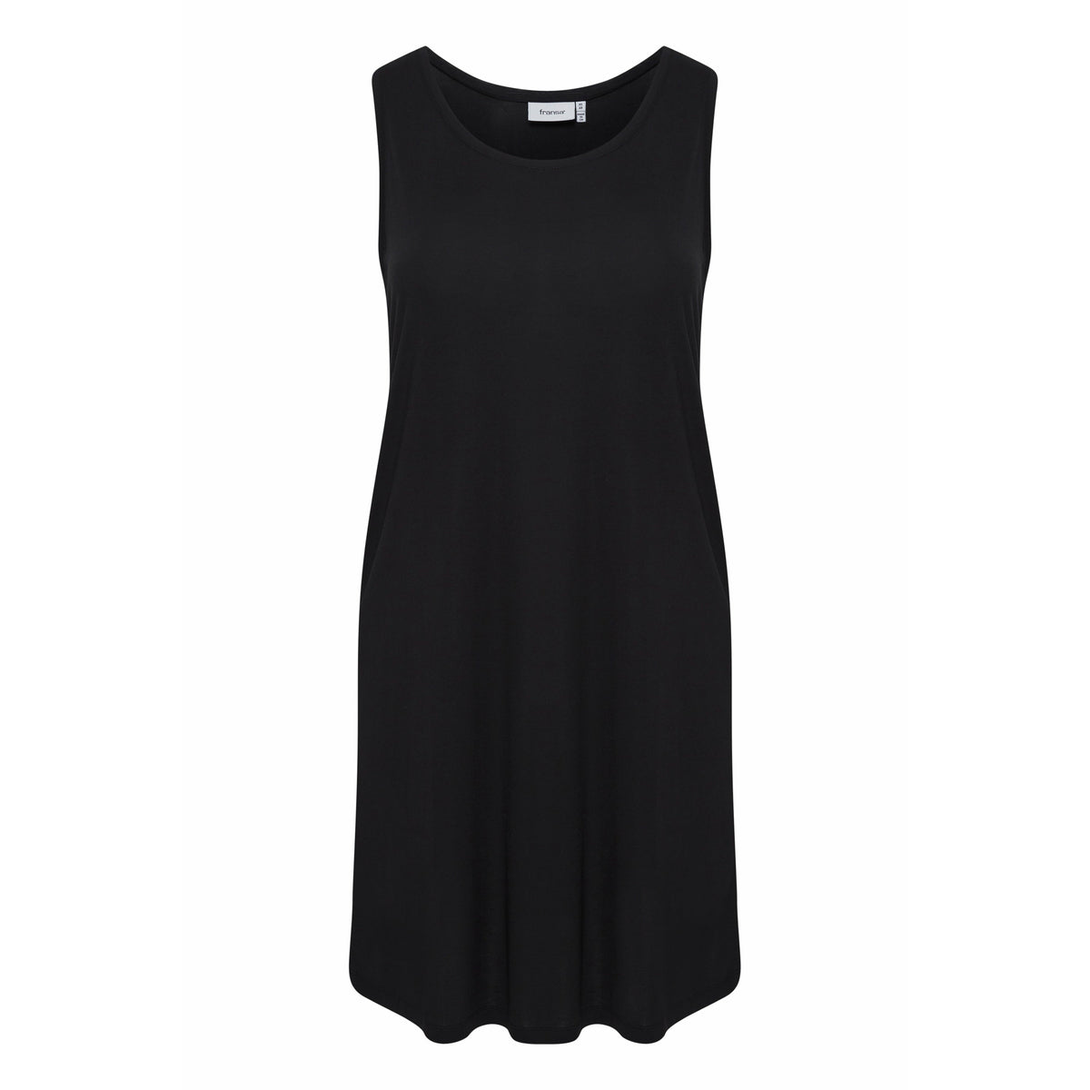 Fransa Sleeveless Dress in Black - Wardrobe Plus