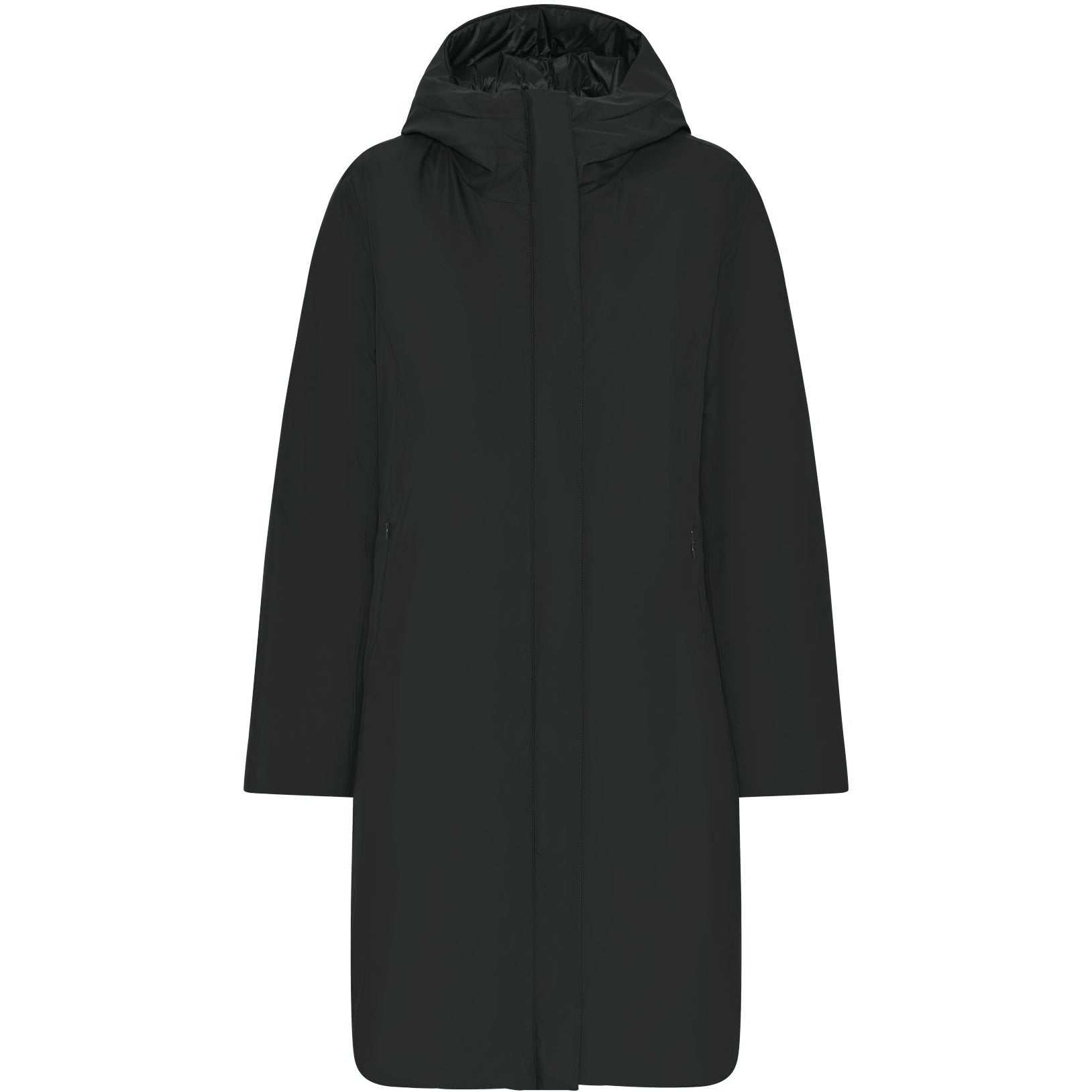 Normann Reversible Raincoat in Black - Wardrobe Plus