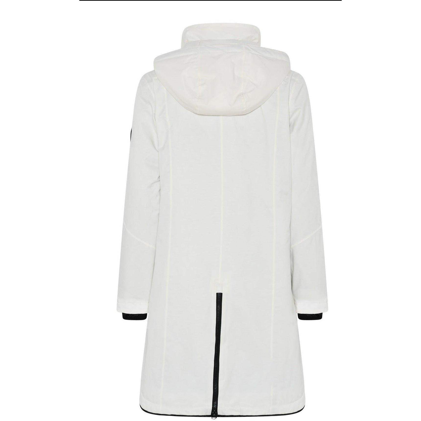 Normann Raincoat in White - Wardrobe Plus