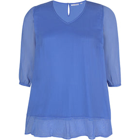 Zhenzi Megane Tunic in Blue - Wardrobe Plus