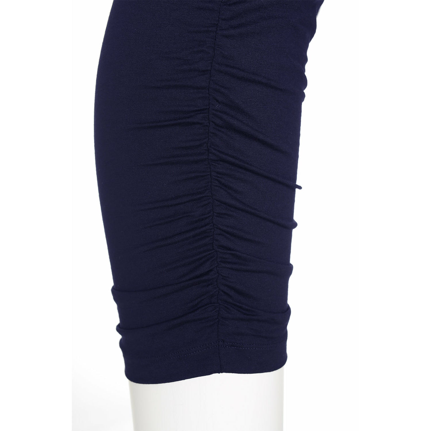 Mat Ruched Leggings in Navy