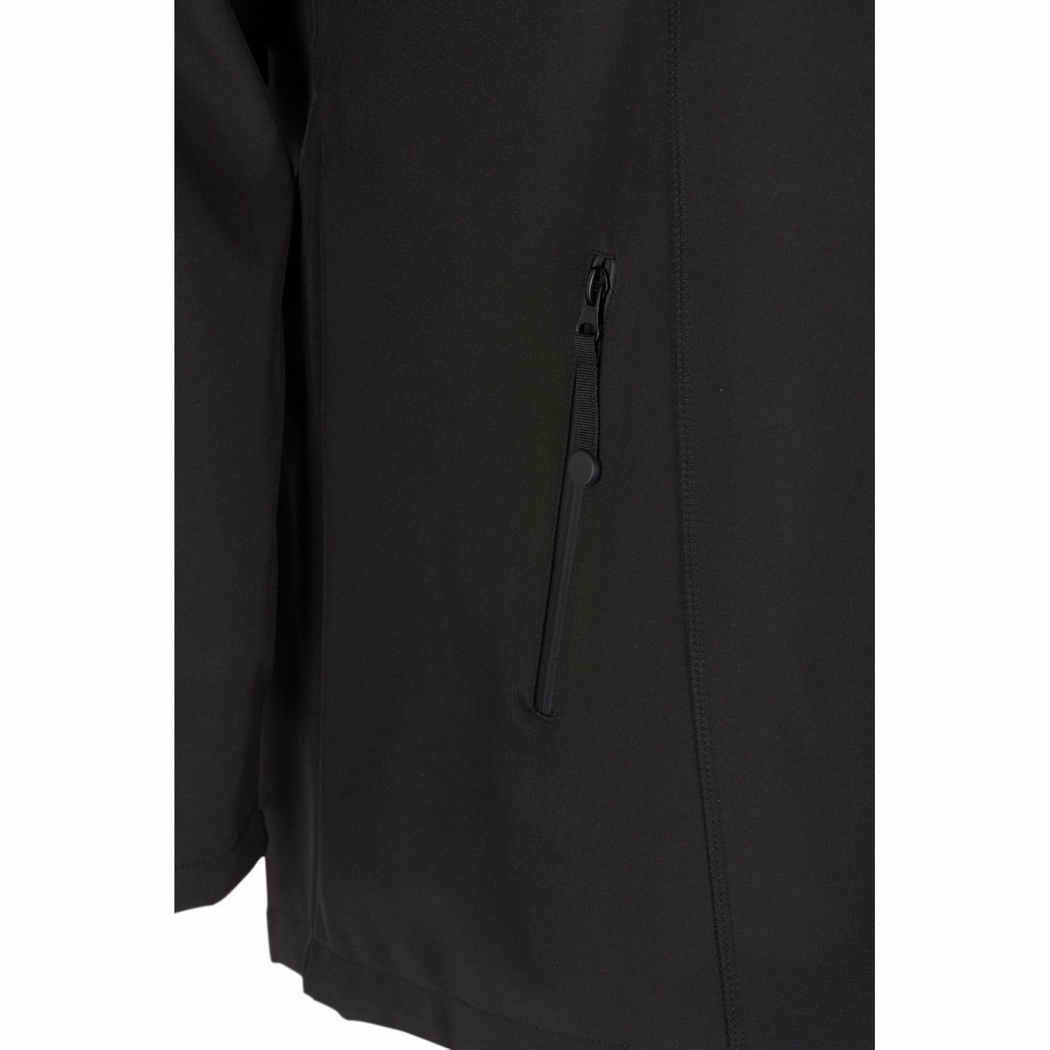 Zizzi Softshell Jacket in Black - Wardrobe Plus