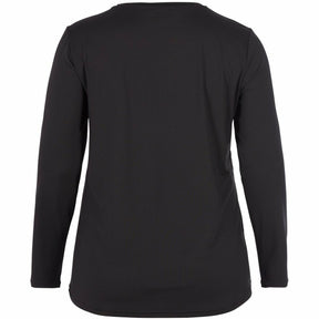 Zizzi Active Black Long Sleeve Top - Wardrobe Plus