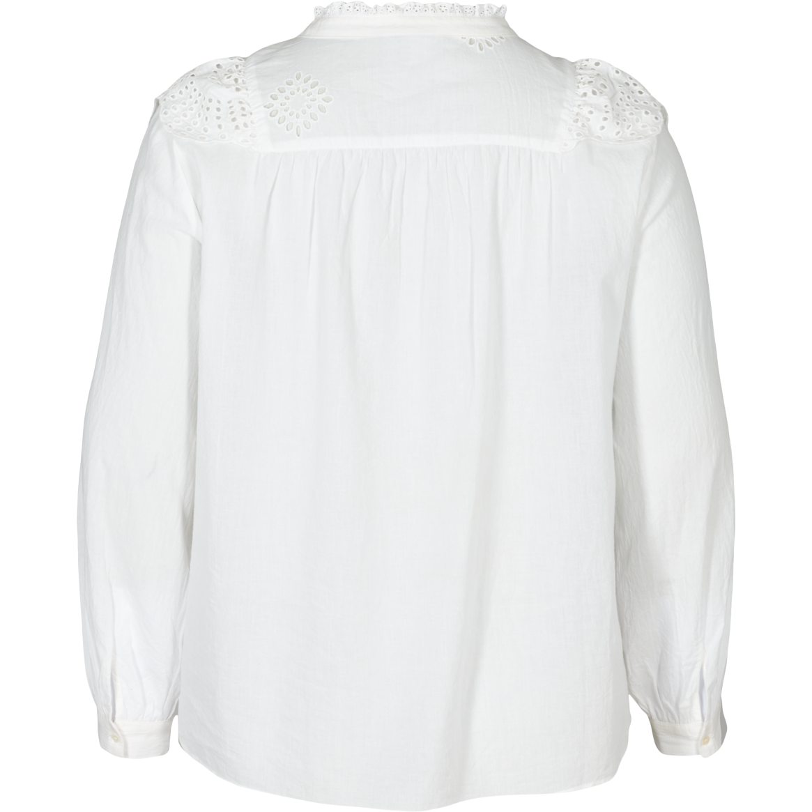 Zizzi White Long Sleeve Shirt - Wardrobe Plus