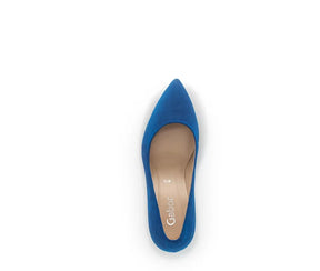 Gabor Court Shoe in Blue - Wardrobe Plus
