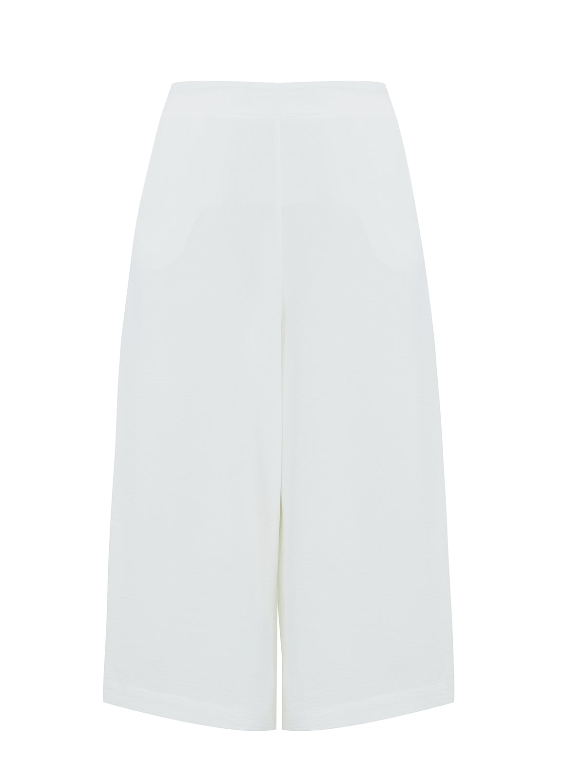 Mat Culotte Pants in White - Wardrobe Plus