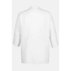 Ulla Popken Shirt in White - Wardrobe Plus