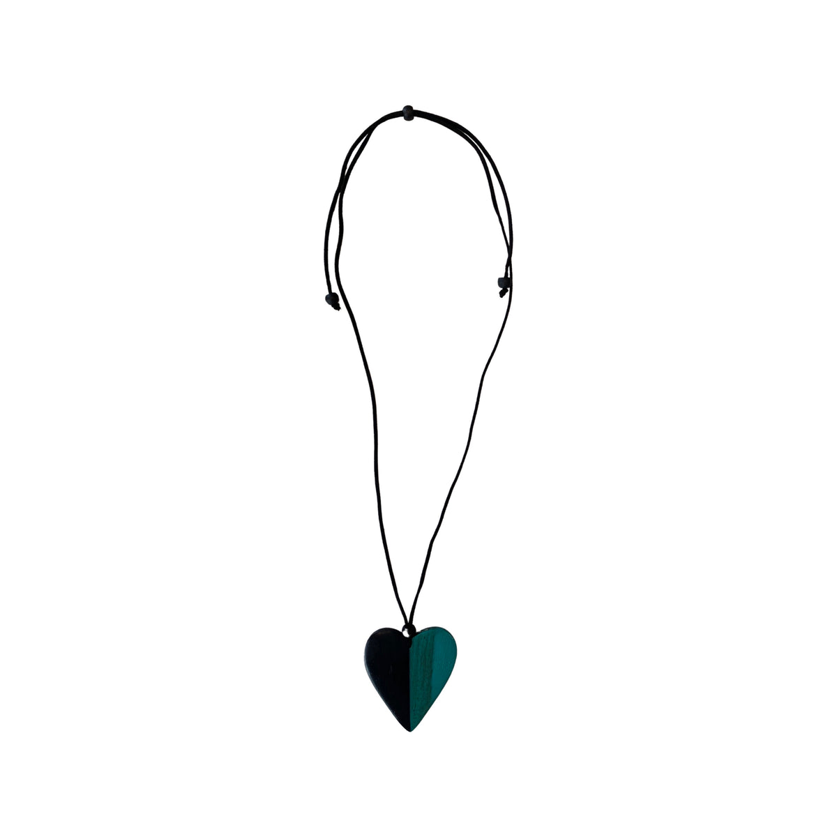Lucy Necklace in Black & Teal - Wardrobe Plus