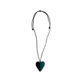 Lucy Necklace in Black & Teal - Wardrobe Plus