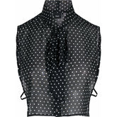 Zizzi Tie Detail Collar in Dotted Print - Wardrobe Plus