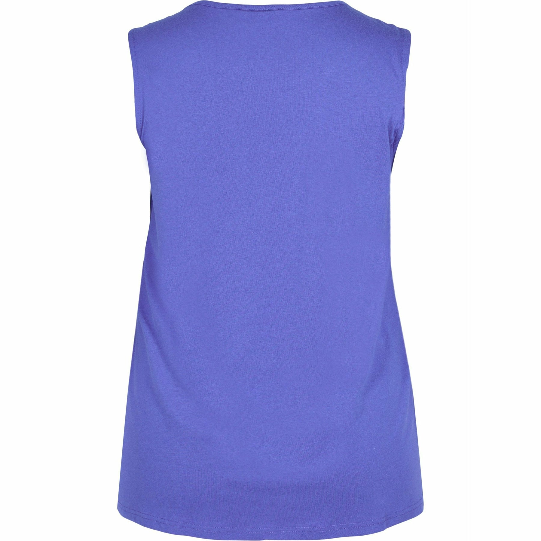 Zizzi Sleeveless Top in Blue - Wardrobe Plus