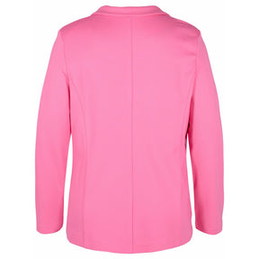 Zizzi Maddie Blazer in Pink - Wardrobe Plus