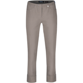 Robell 7/8ths Trousers in Taupe - Wardrobe Plus