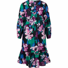 Zizzi Floral Midi Dress - Wardrobe Plus