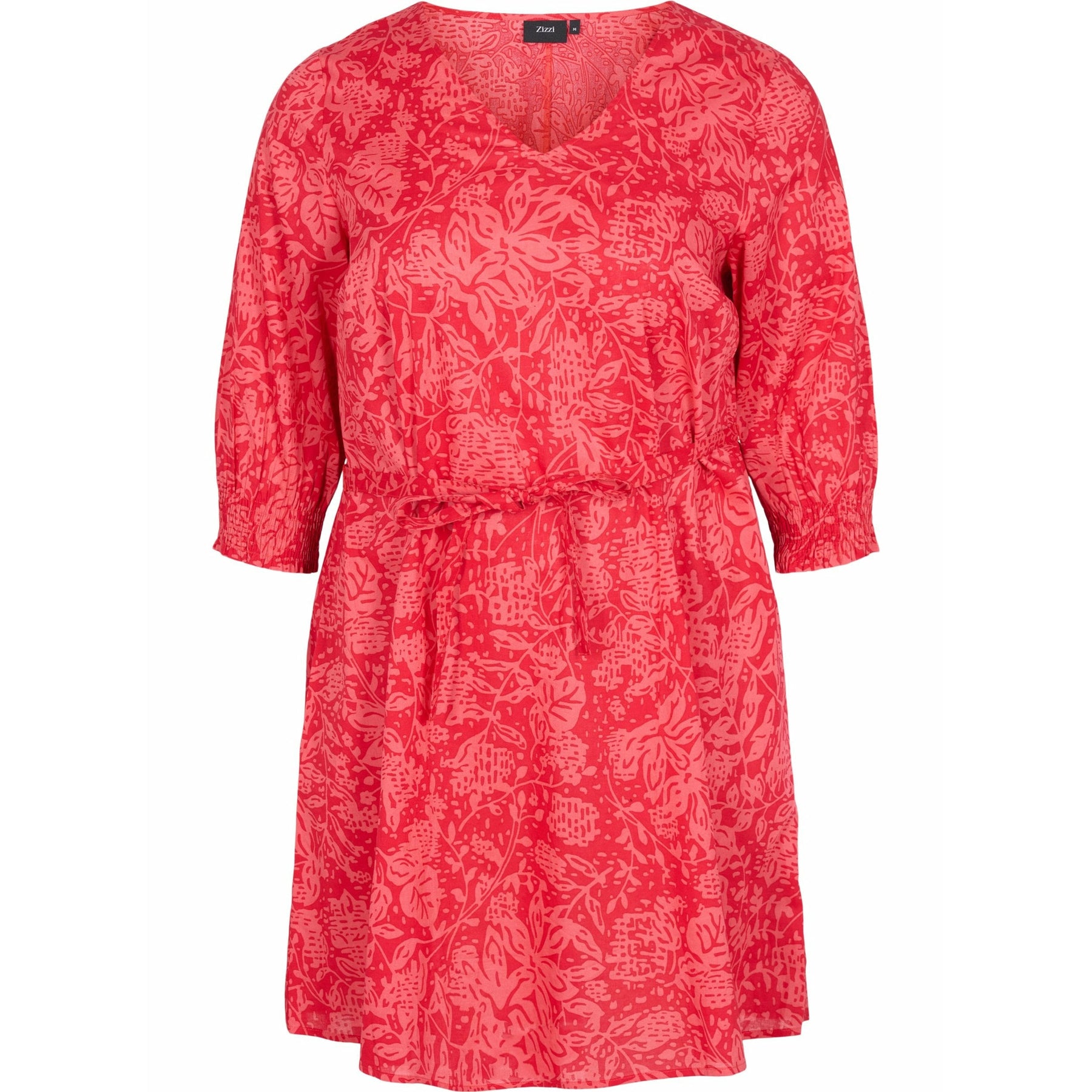 Zizzi Irma Dress in Red - Wardrobe Plus