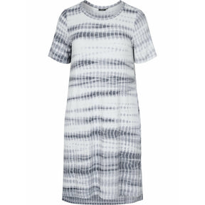 Zizzi Stretch Black Tie Dye Dress - Wardrobe Plus