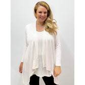Mellomi Cara Cardigan in Off White - Wardrobe Plus