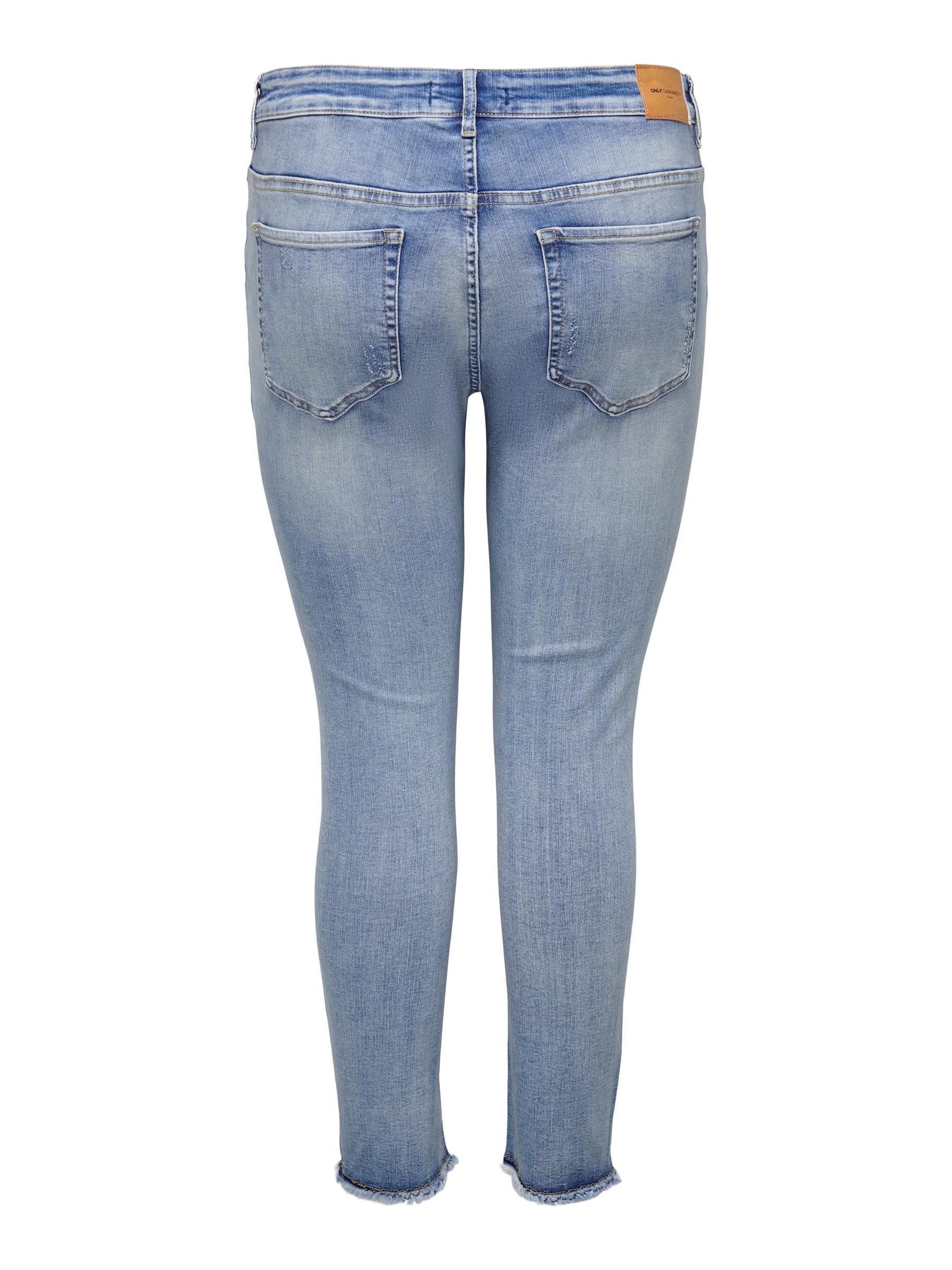 Only Distressed Jeans in Light Blue - Wardrobe Plus