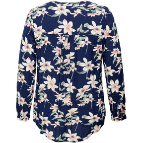 Only Carmakoma Anita Shirt in Navy - Wardrobe Plus