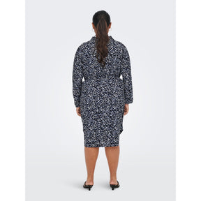 Only Carmakoma Shirt Dress in Blue - Wardrobe Plus