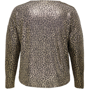 Only Carmakoma Leopard Shine Top - Wardrobe Plus