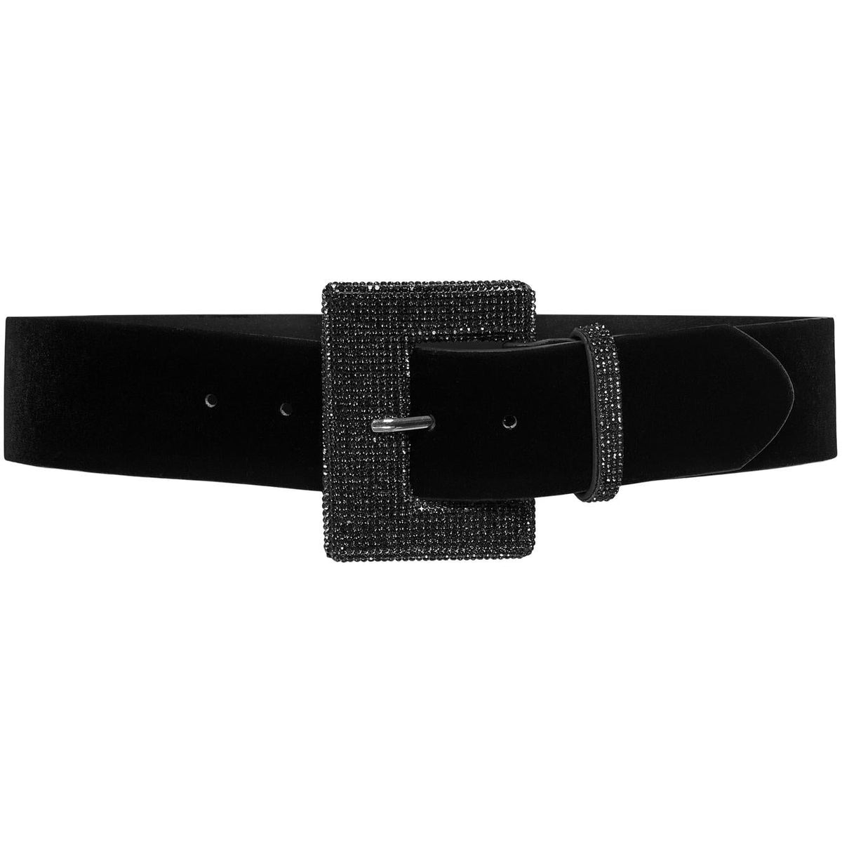 Only Carmakoma Velvet Buckle Belt - Wardrobe Plus