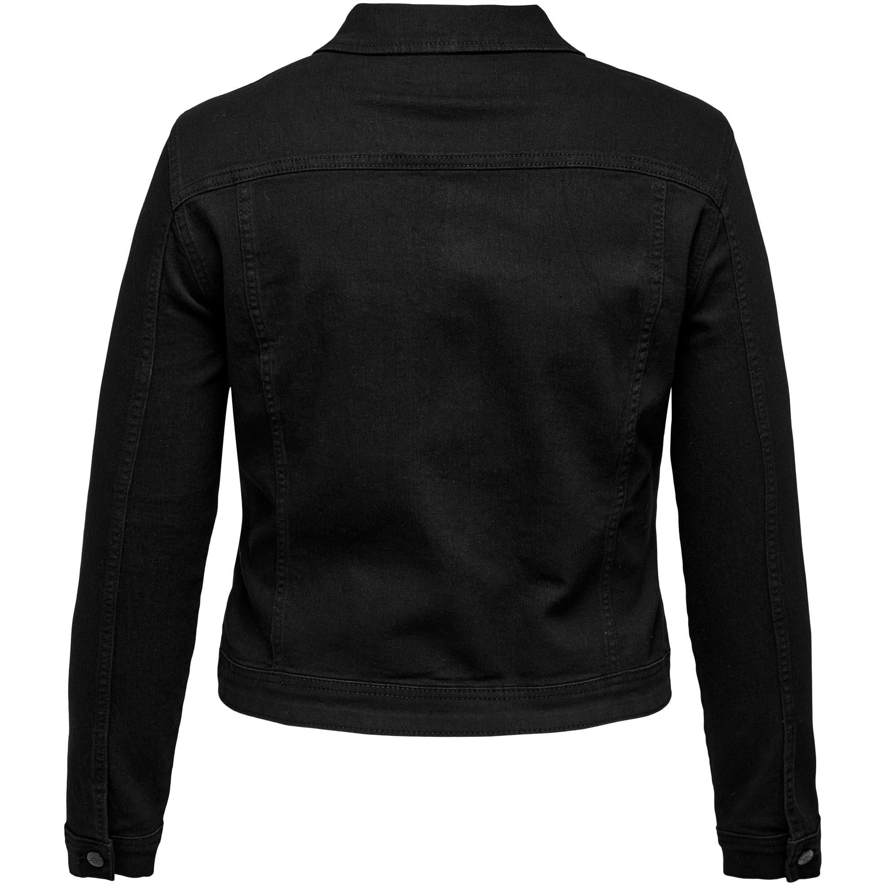 Only Carmakoma Denim Jacket in Black - Wardrobe Plus