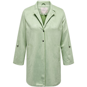 Only Joline Faux Suede Coat in Green