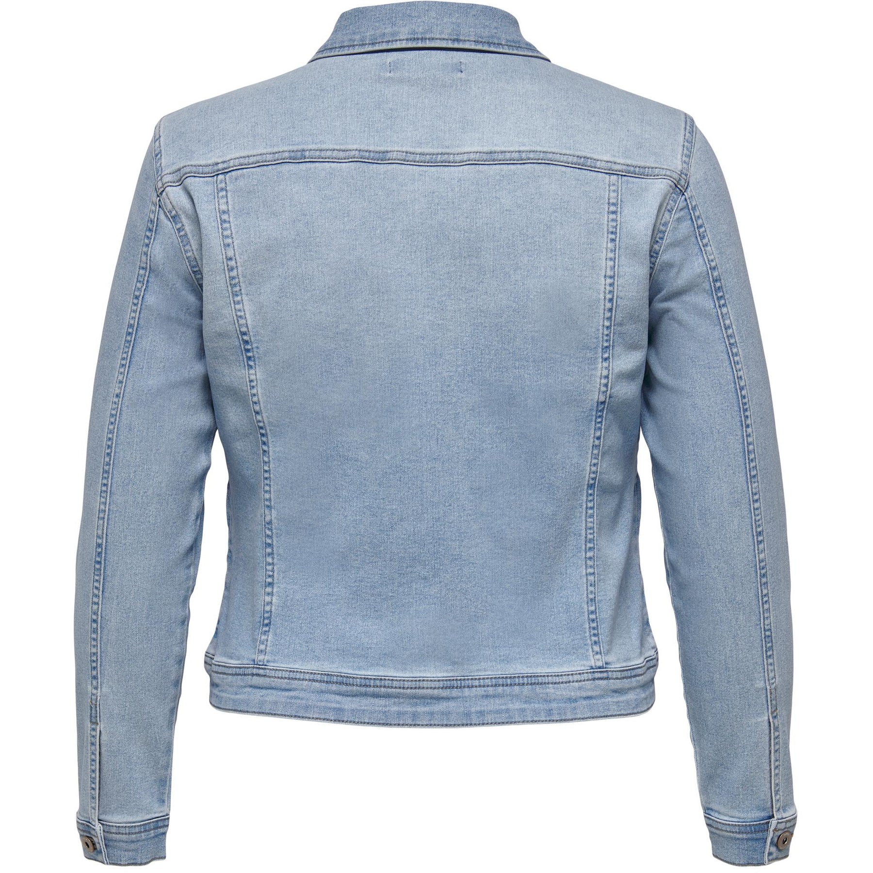 Only Carmakoma Denim Jacket in Pale Blue - Wardrobe Plus