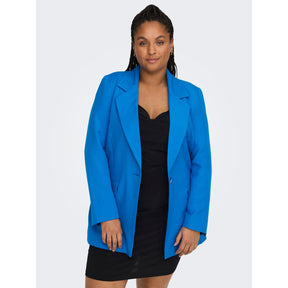 Only Carmakoma blazer in Blue - Wardrobe Plus