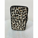 Animal Phone Case Bag in Cream Leopard - Wardrobe Plus