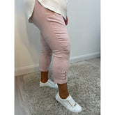 Pinns Crop Trouser in Soft Pink - Wardrobe PlusPinns Crop Trouser in Soft Pink