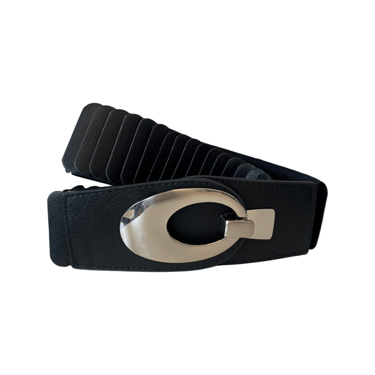 Stretch Belt in Black - Wardrobe Plus