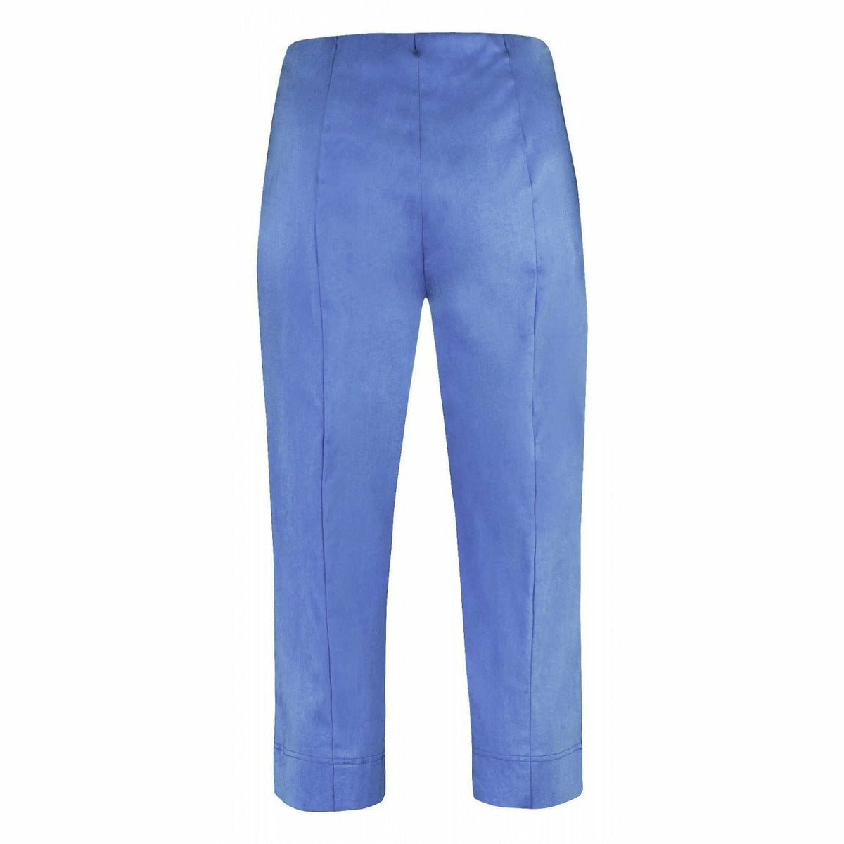 Robell Crop Trousers | Cornflower Blue - Wardrobe Plus