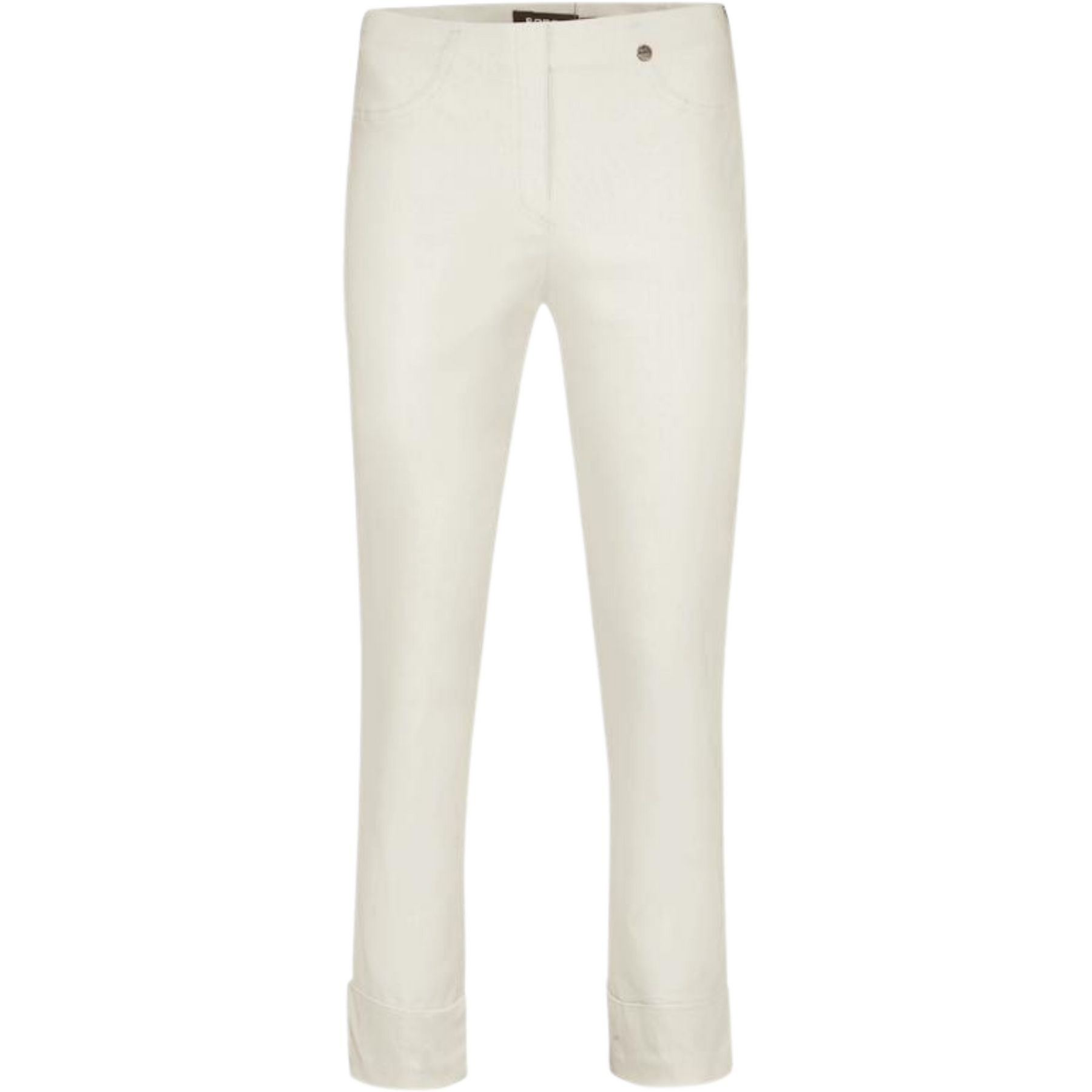 Robell 7/8ths Trousers | Cream - Wardrobe Plus