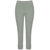 Robell 7/8ths Trousers | Khaki - Wardrobe Plus