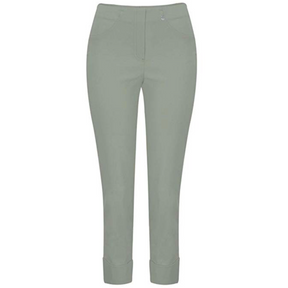Robell 7/8ths Trousers | Khaki - Wardrobe Plus