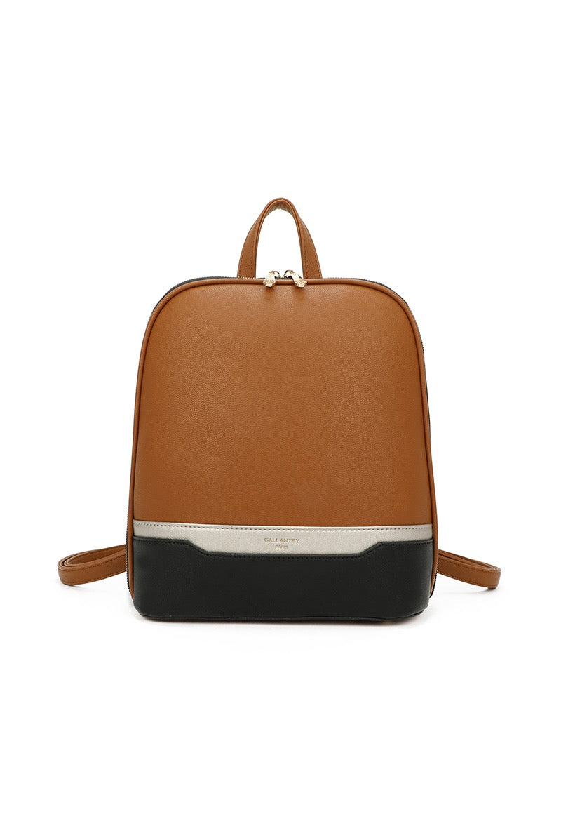 Tan and Black Backpack - Wardrobe Plus