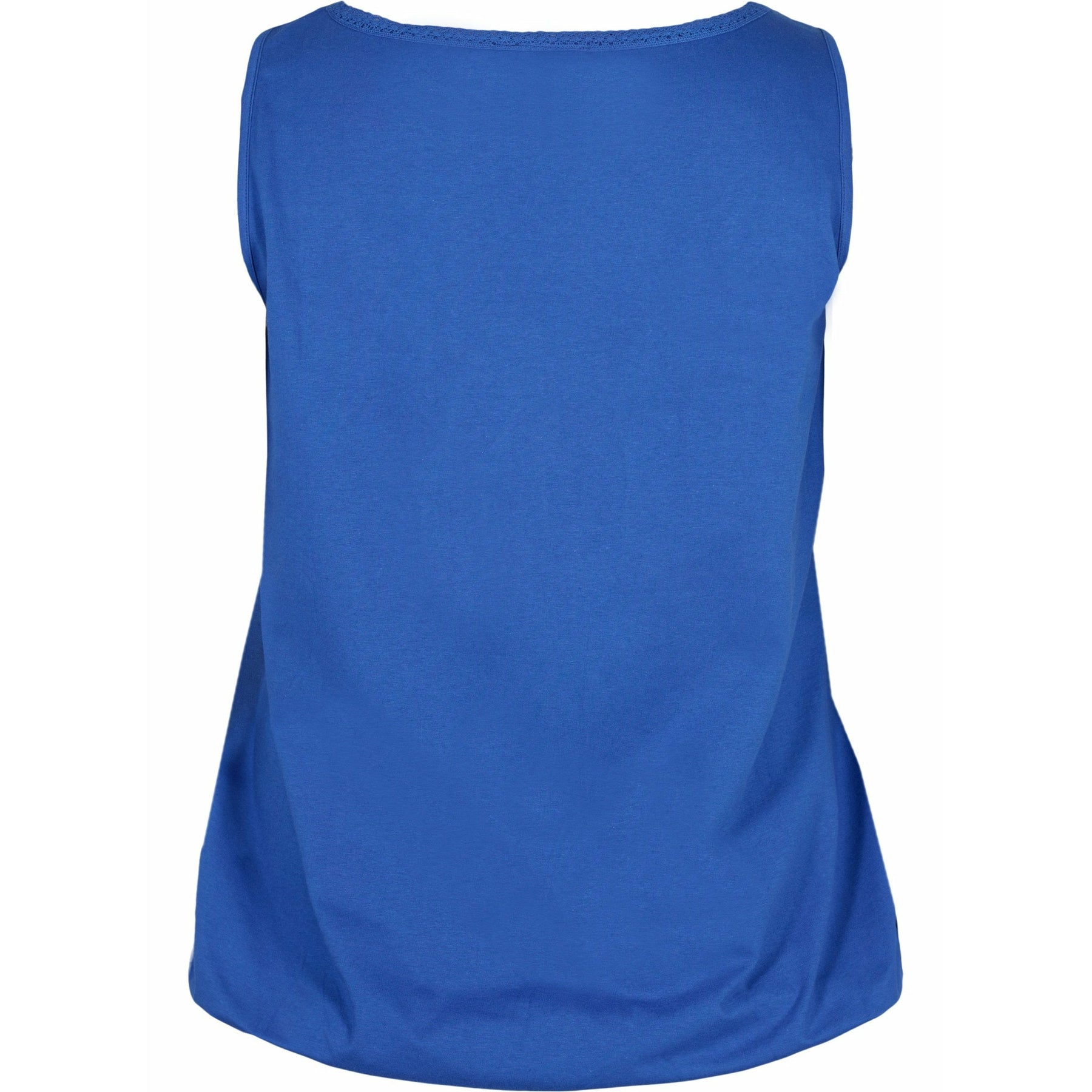 Zizzi Polly Vest Top in Dazzling Blue
