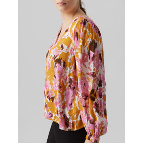 Vero Moda Curve Lis Printed Top - Wardrobe Plus