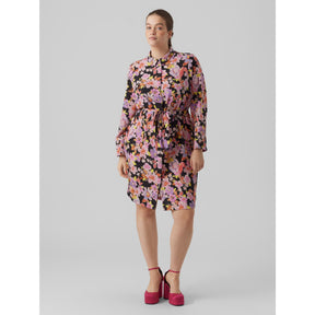 Vero Moda Curve Shirt Dress in Floral Print - Wardrobe Plus