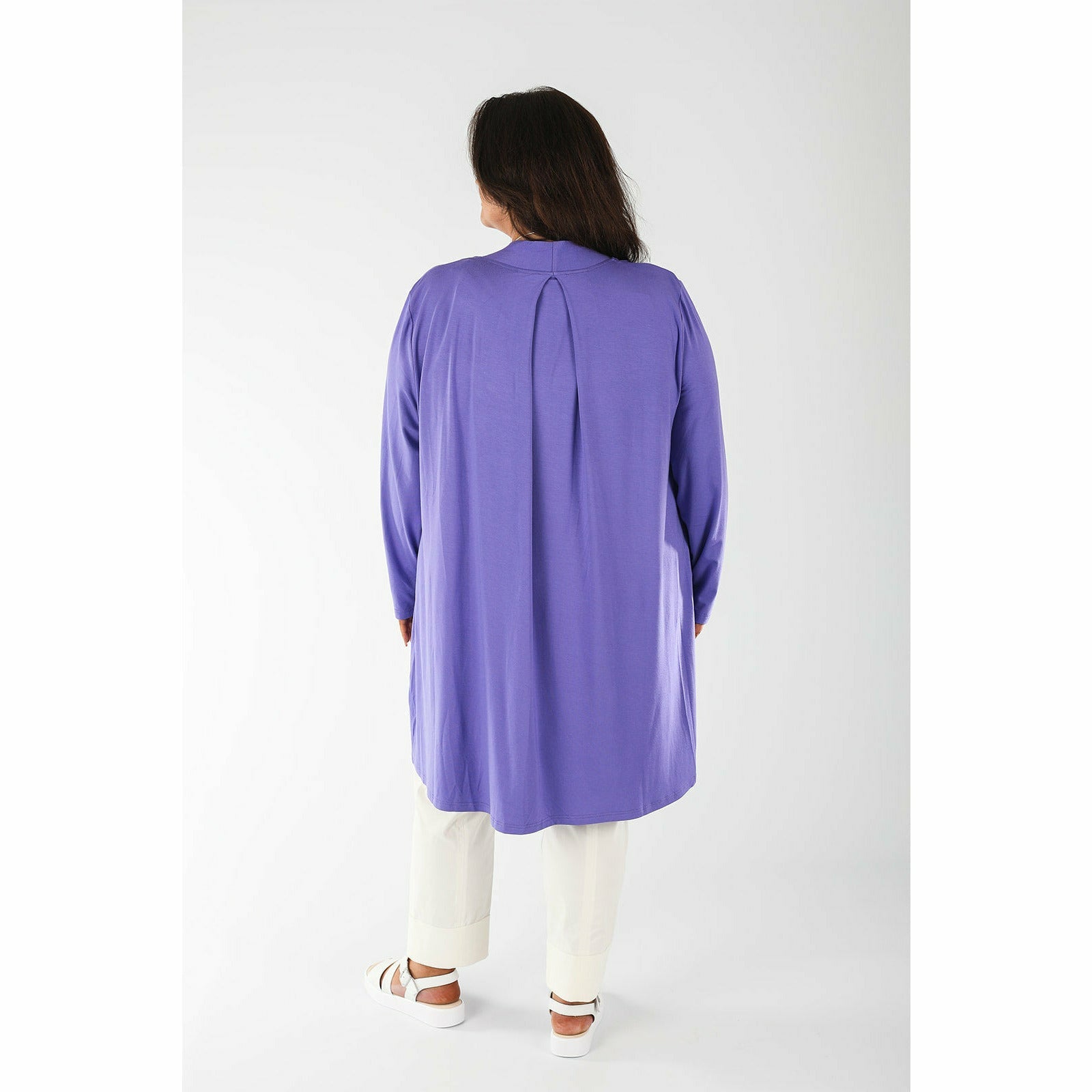 Mellomi Cara Cardigan in Purple - Wardrobe Plus