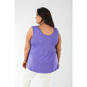 Mellomi Amy Reversible Vest Top in Purple - Wardrobe Plus